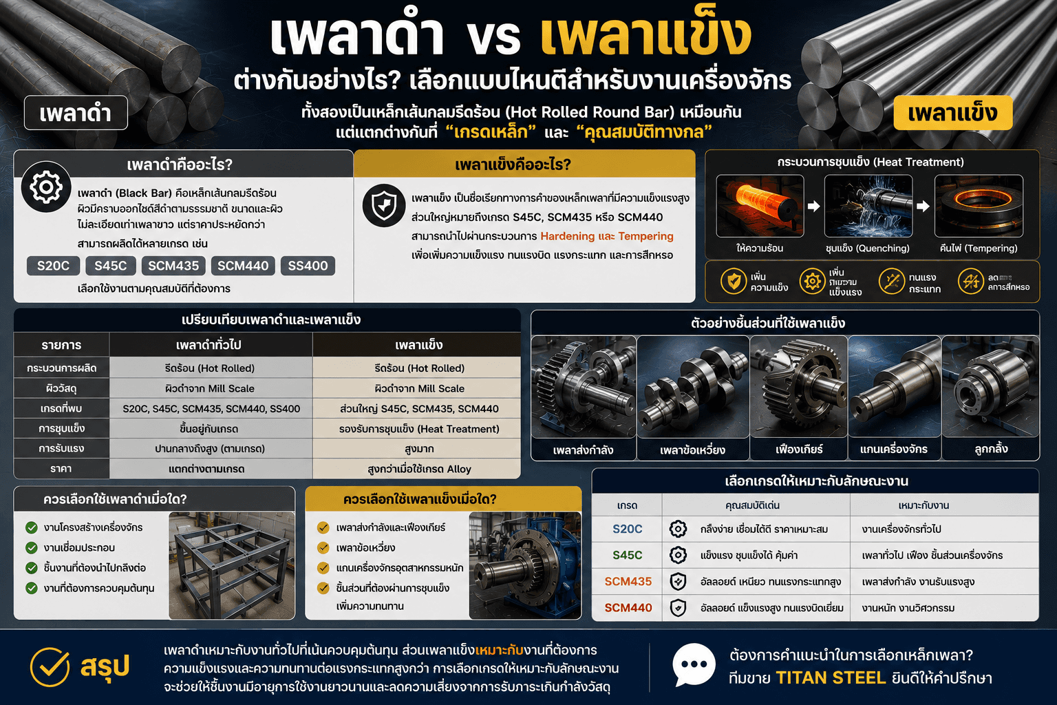 เพลาดำ vs เพลาแข็ง คืออะไร ต่างกันอย่างไร?